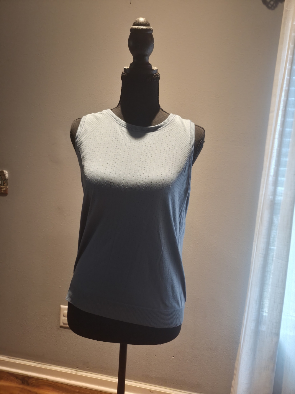 Athleta Pale Blue Knit Sleeveless Tank